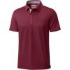 imageMAGCOMSEN Mens Polo Shirts Short Sleeve UPF 50 Dry Fit Performance Golf Shirts Casual Athletic Collared ShirtWine Red