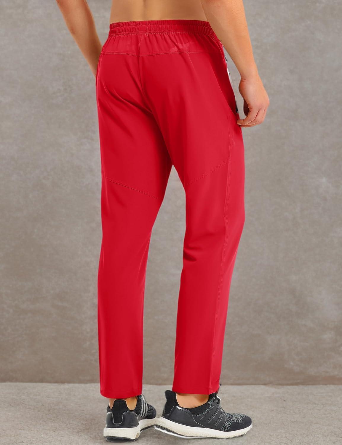 imageMAGCOMSEN mens SweatpantsTomato Red