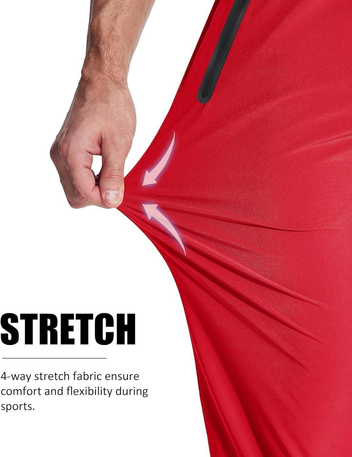 imageMAGCOMSEN mens SweatpantsTomato Red