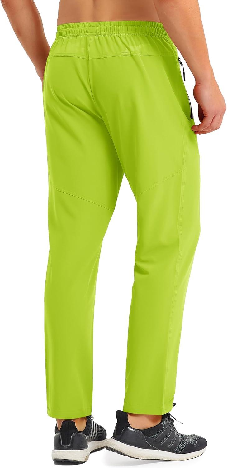 imageMAGCOMSEN mens SweatpantsYellow Green