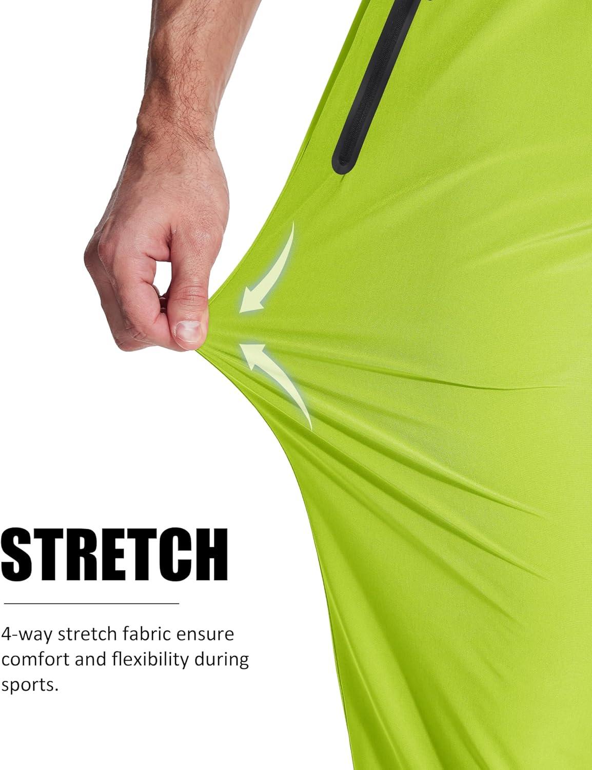 imageMAGCOMSEN mens SweatpantsYellow Green
