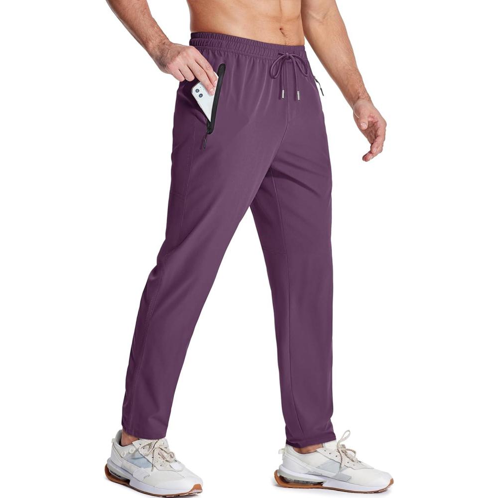 imageMAGCOMSEN mens SweatpantsPurple Red