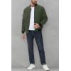 imageMAGCOMSEN Bomber Jackets for Men Winter Casual Quilted Jacket Warm Windproof Padded Jackets Zip Up CoatsArmy Green
