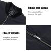 imageMAGCOMSEN Bomber Jackets for Men Winter Casual Quilted Jacket Warm Windproof Padded Jackets Zip Up CoatsBlack