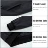 imageMAGCOMSEN Bomber Jackets for Men Winter Casual Quilted Jacket Warm Windproof Padded Jackets Zip Up CoatsBlack