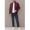 imageMAGCOMSEN Bomber Jackets for Men Winter Casual Quilted Jacket Warm Windproof Padded Jackets Zip Up CoatsBurgundy