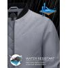 imageMAGCOMSEN Bomber Jackets for Men Winter Casual Quilted Jacket Warm Windproof Padded Jackets Zip Up CoatsLight Grey