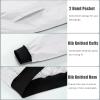 imageMAGCOMSEN Bomber Jackets for Men Winter Casual Quilted Jacket Warm Windproof Padded Jackets Zip Up CoatsWhite
