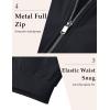 imageMAGCOMSEN Mens Bomber Jacket Lightweight Casual Windbreaker Spring Fall Zip Up Coat with 5 Pocket01 Black