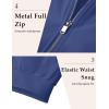 imageMAGCOMSEN Mens Bomber Jacket Lightweight Casual Windbreaker Spring Fall Zip Up Coat with 5 Pocket01 Blue