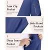imageMAGCOMSEN Mens Bomber Jacket Lightweight Casual Windbreaker Spring Fall Zip Up Coat with 5 Pocket01 Blue