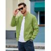 imageMAGCOMSEN Mens Bomber Jacket Lightweight Casual Windbreaker Spring Fall Zip Up Coat with 5 Pocket01 Olive Green