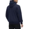imageMAGCOMSEN Mens Fleece Hoodie Sherpa Jacket Full Zip Warm Fuzzy Windproof Winter Coats Hooded OutwearNavy