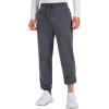 imageMAGCOMSEN Mens Fleece Joggers Winter Thermal Warm Pants Thicken Fleece Lined Athletic Casual Sweatpants with 3 PocketsDarkgrey