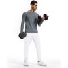 imageMAGCOMSEN Mens Fleece Joggers with Pockets Winter Warm Pants Workout Athletic Gym Sweatpants for MenWhite