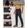 imageMAGCOMSEN Mens Fleece Lined Sweatpants with Zipper Pockets Athletic Workout Running Winter Water Resistant PantsBlack