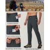 imageMAGCOMSEN Mens Fleece Lined Sweatpants with Zipper Pockets Athletic Workout Running Winter Water Resistant PantsDark Grey