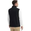 imageMAGCOMSEN Mens Fleece Vest Lightweight Zip Up Winter Vests Outerwear Warm Polar Sleeveless Jacket with Pockets Casual GolfBlack