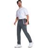 imageMAGCOMSEN Mens Golf Pants Classic Fit  30quot32quot34quot Stretch Water Resistant Quick Dry Flat Front Dress Pants with 5 PocketsDark Grey