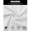 imageMAGCOMSEN Mens Joggers Sweatpants Quick Dry Running Pants with Pockets Summer Lightweight Athletic Workout PantsWhite