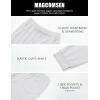 imageMAGCOMSEN Mens Joggers Sweatpants Quick Dry Running Pants with Pockets Summer Lightweight Athletic Workout PantsWhite