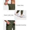imageMAGCOMSEN Mens Joggers with Zipper Pockets Lightweight Hiking Sweatpants Athletic Pants for Men Running Workout Traning GymArmy Green