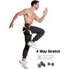 imageMAGCOMSEN Mens Joggers with Zipper Pockets Lightweight Hiking Sweatpants Athletic Pants for Men Running Workout Traning GymBlack