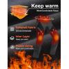 imageMAGCOMSEN Mens Snow Ski Pants Fleece Lined Water Resistant Winter Pants with 4 Zip Pockets for Snowboard Hiking OutdoorBlack