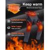 imageMAGCOMSEN Mens Snow Ski Pants Fleece Lined Water Resistant Winter Pants with 4 Zip Pockets for Snowboard Hiking OutdoorDark Grey