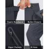 imageMAGCOMSEN Mens Snow Ski Pants Fleece Lined Water Resistant Winter Pants with 4 Zip Pockets for Snowboard Hiking OutdoorDark Grey