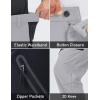 imageMAGCOMSEN Mens Snow Ski Pants Fleece Lined Water Resistant Winter Pants with 4 Zip Pockets for Snowboard Hiking OutdoorLight Grey