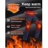imageMAGCOMSEN Mens Snow Ski Pants Fleece Lined Water Resistant Winter Pants with 4 Zip Pockets for Snowboard Hiking OutdoorNavy