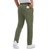 imageMAGCOMSEN Mens Winter Fleece Pants Sherpa Lined Sweatpants Thermal Warm Thicken Pants Active Joggers with 3 PocketsArmy Green