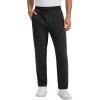 imageMAGCOMSEN Mens Winter Fleece Pants Sherpa Lined Sweatpants Thermal Warm Thicken Pants Active Joggers with 3 PocketsBlack