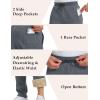 imageMAGCOMSEN Mens Winter Fleece Pants Sherpa Lined Sweatpants Thermal Warm Thicken Pants Active Joggers with 3 PocketsDark Grey