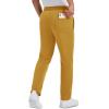 imageMAGCOMSEN Mens Winter Fleece Pants Sherpa Lined Sweatpants Thermal Warm Thicken Pants Active Joggers with 3 PocketsGinger