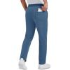 imageMAGCOMSEN Mens Winter Fleece Pants Sherpa Lined Sweatpants Thermal Warm Thicken Pants Active Joggers with 3 PocketsGrey Blue