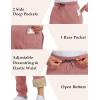 imageMAGCOMSEN Mens Winter Fleece Pants Sherpa Lined Sweatpants Thermal Warm Thicken Pants Active Joggers with 3 PocketsGrey Pink