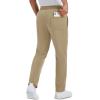imageMAGCOMSEN Mens Winter Fleece Pants Sherpa Lined Sweatpants Thermal Warm Thicken Pants Active Joggers with 3 PocketsKhaki