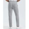 imageMAGCOMSEN Mens Winter Fleece Pants Sherpa Lined Sweatpants Thermal Warm Thicken Pants Active Joggers with 3 PocketsLight Grey