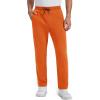 imageMAGCOMSEN Mens Winter Fleece Pants Sherpa Lined Sweatpants Thermal Warm Thicken Pants Active Joggers with 3 PocketsOrange