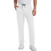 imageMAGCOMSEN Mens Winter Fleece Pants Sherpa Lined Sweatpants Thermal Warm Thicken Pants Active Joggers with 3 PocketsWhite