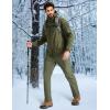 imageMAGCOMSEN Mens Winter Pants Water Resistant Fleece Lined Snowboard Ski Pants Softshell Tactical Pants with MultiPocketsArmy Green