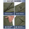 imageMAGCOMSEN Mens Winter Pants Water Resistant Fleece Lined Snowboard Ski Pants Softshell Tactical Pants with MultiPocketsArmy Green