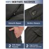 imageMAGCOMSEN Mens Winter Pants Water Resistant Fleece Lined Snowboard Ski Pants Softshell Tactical Pants with MultiPocketsGray