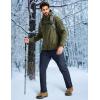 imageMAGCOMSEN Mens Winter Pants Water Resistant Fleece Lined Snowboard Ski Pants Softshell Tactical Pants with MultiPocketsNavy