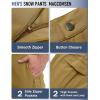 imageMAGCOMSEN Mens Winter Pants Water Resistant Fleece Lined Snowboard Ski Pants Softshell Tactical Pants with MultiPocketsSand