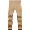 imageMAGCOMSEN Mens Winter Pants Water Resistant Fleece Lined Snowboard Ski Pants Softshell Tactical Pants with MultiPocketsSand