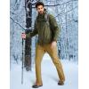 imageMAGCOMSEN Mens Winter Pants Water Resistant Fleece Lined Snowboard Ski Pants Softshell Tactical Pants with MultiPocketsSand