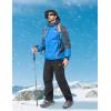 imageMAGCOMSEN Snow Pants for Men Water Resistant Fleece Lined 5 Zipper Pockets Winter Snowboard Hiking Insulated Ski PantsBlack